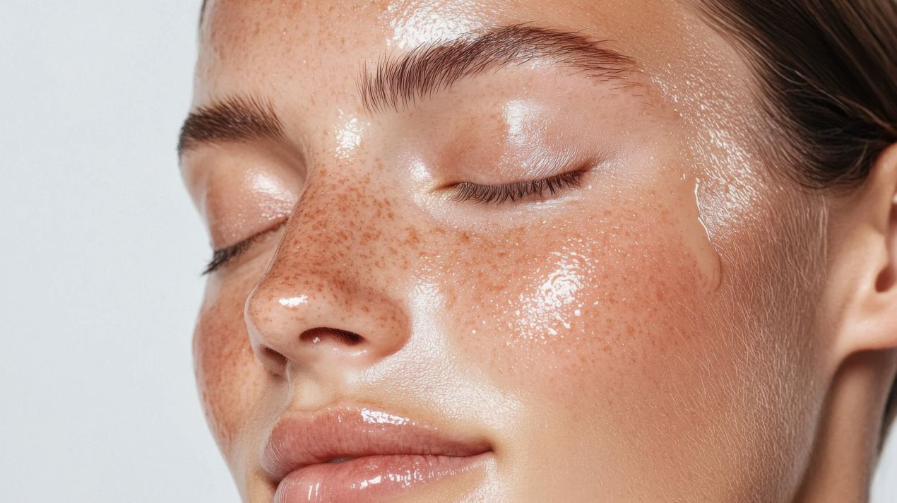 Beruhigte und strahlende Haut nach der Anwendung eines Serums von Is Clinical für empfindliche Haut